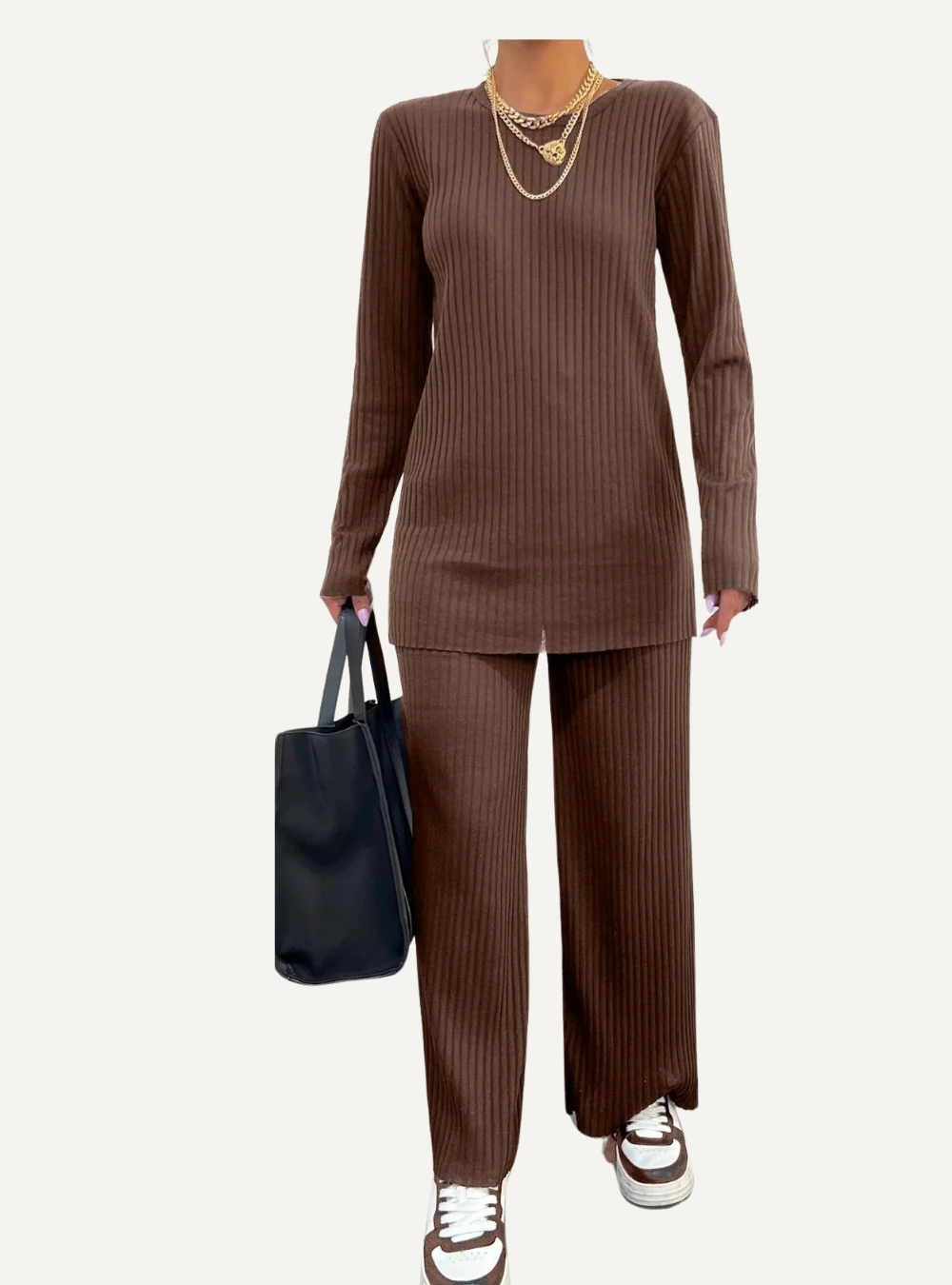 Camisole-Set mit Rundhalsausschnitt