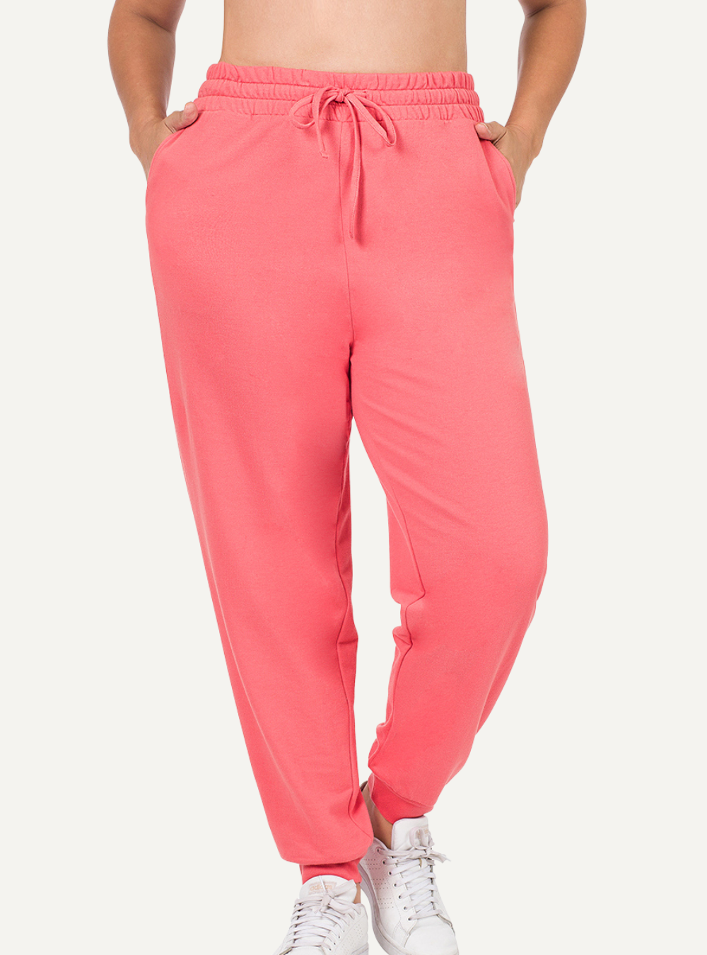 Fleece-Jogginghose mit Seitentaschen