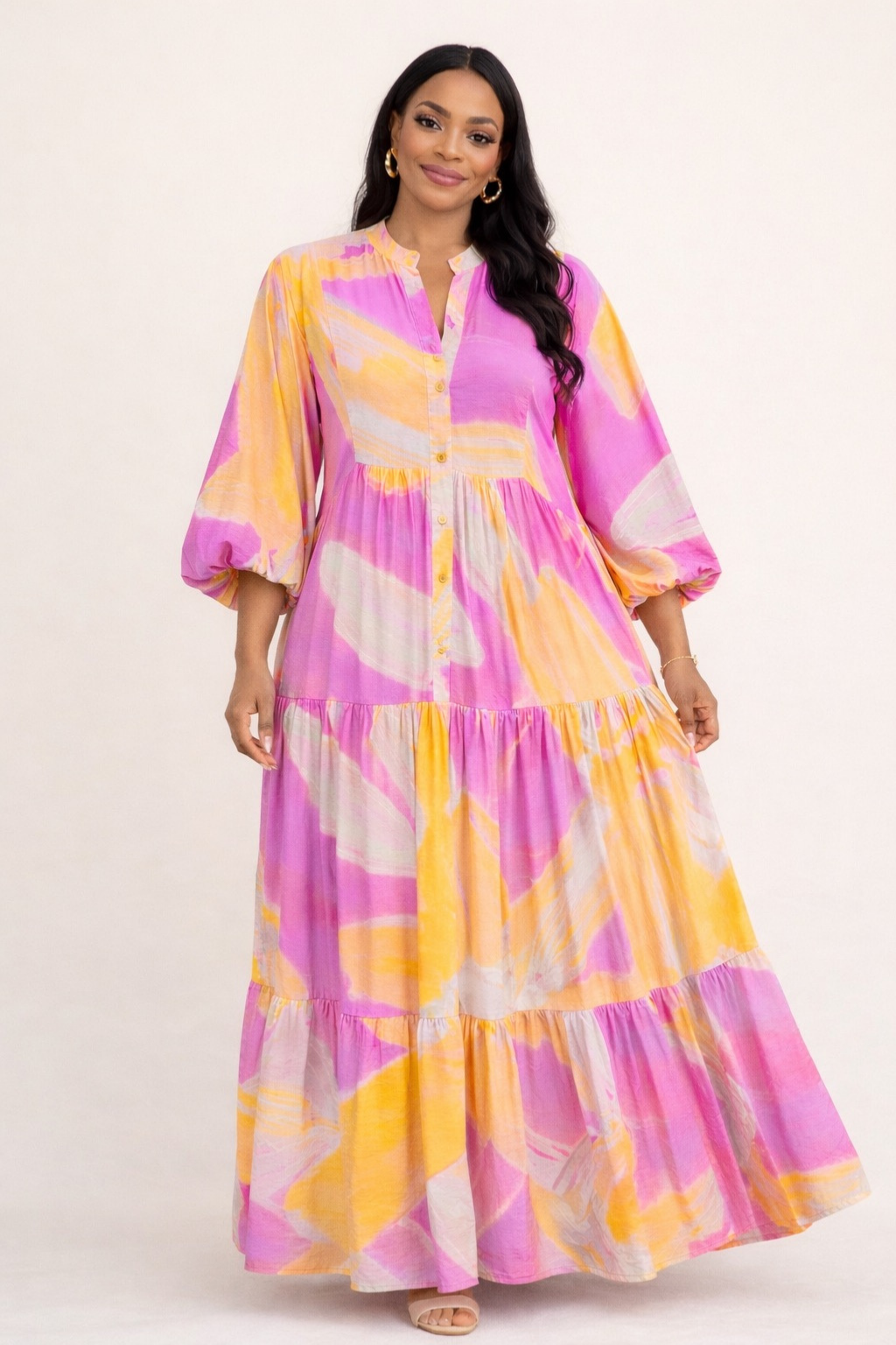 Robe grande taille d'été pour femme