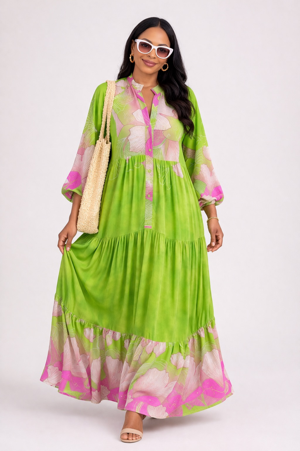 Robe décontractée grande taille d'été pour femme