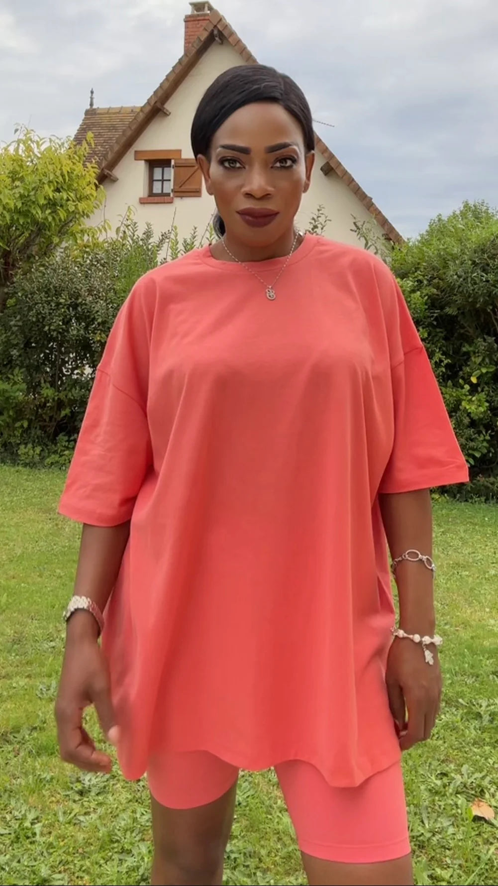 Ensemble T-shirt Oversize et leggings