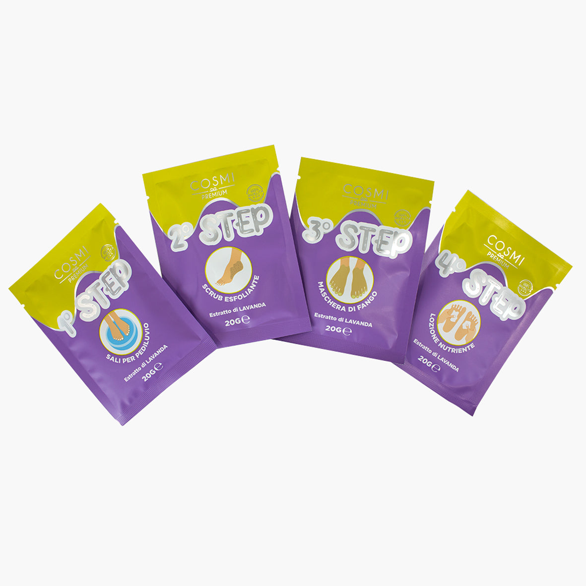 Set Spa Pédicure – 4 Traitements à la Lavande – Soin Complet des Pieds