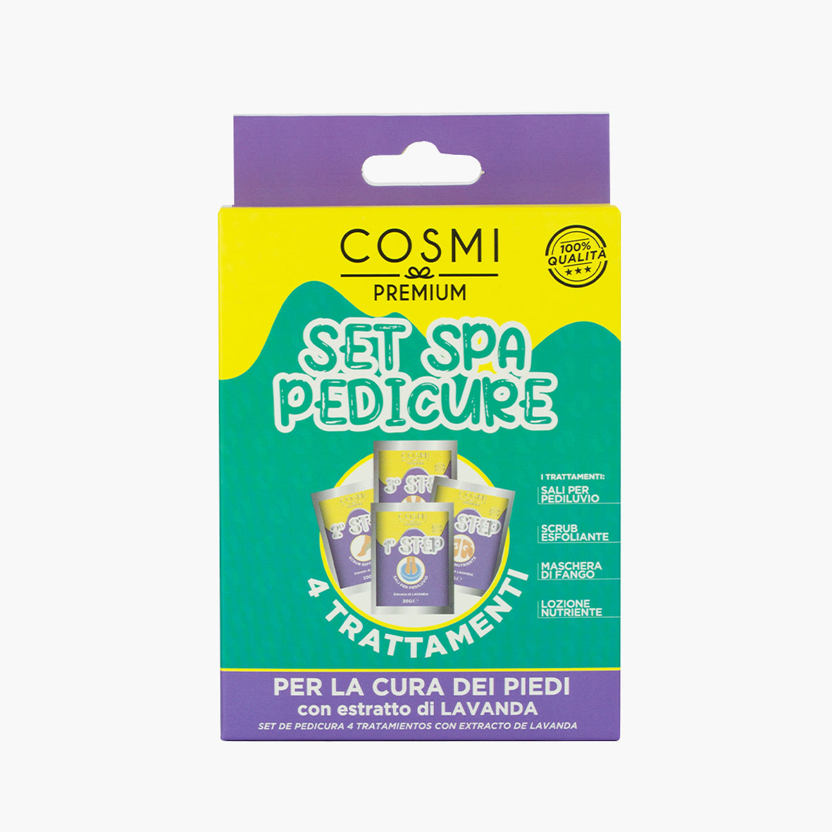 Set Spa Pédicure – 4 Traitements à la Lavande – Soin Complet des Pieds