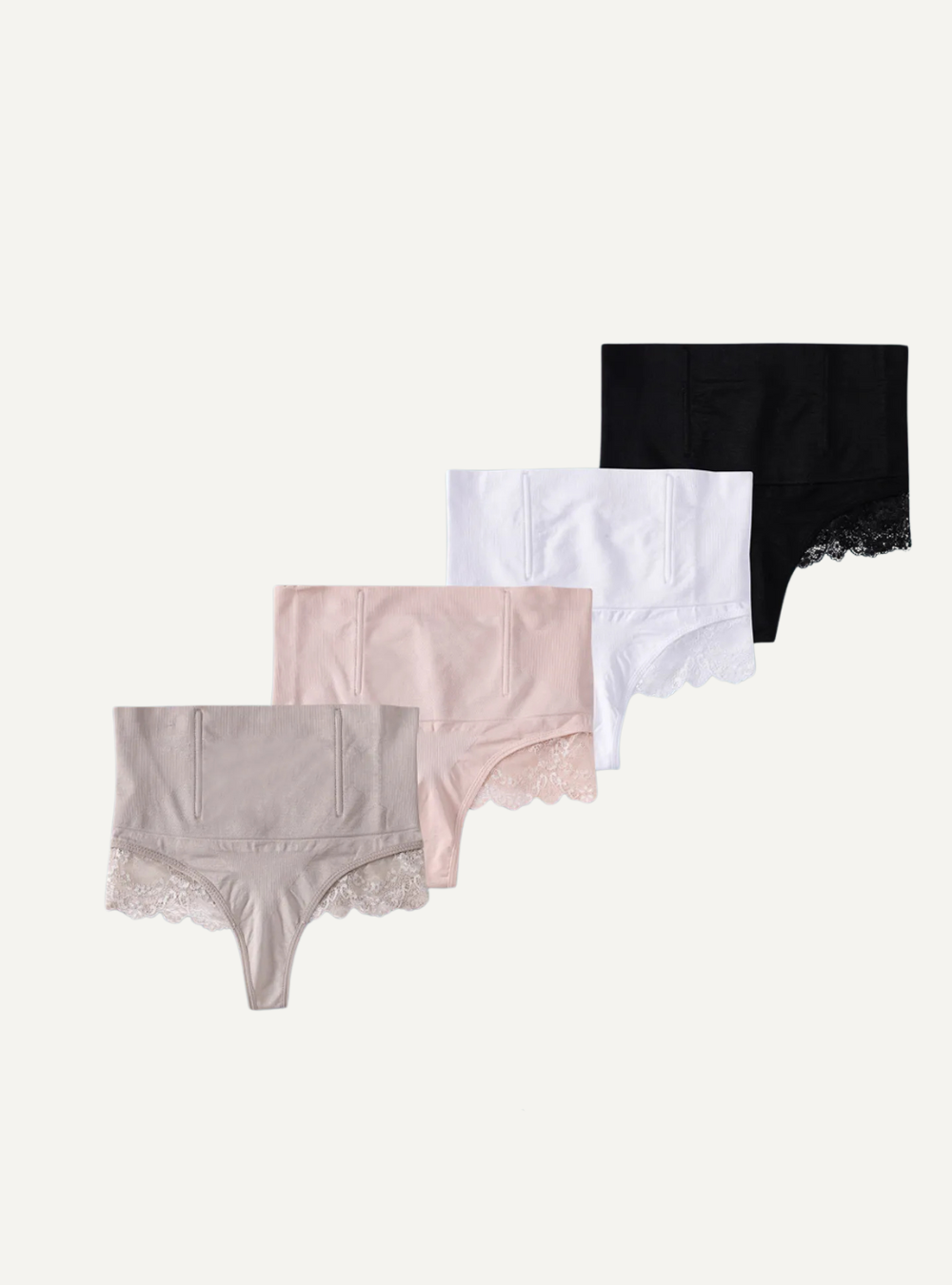 String gainant Taille Haute en Dentelle