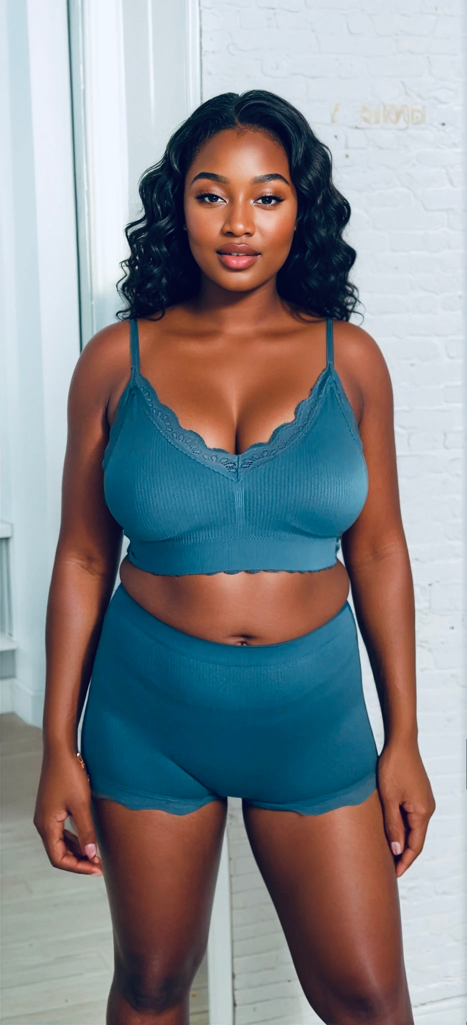 Ensemble Brassière rembourré et shorty Taille Haute