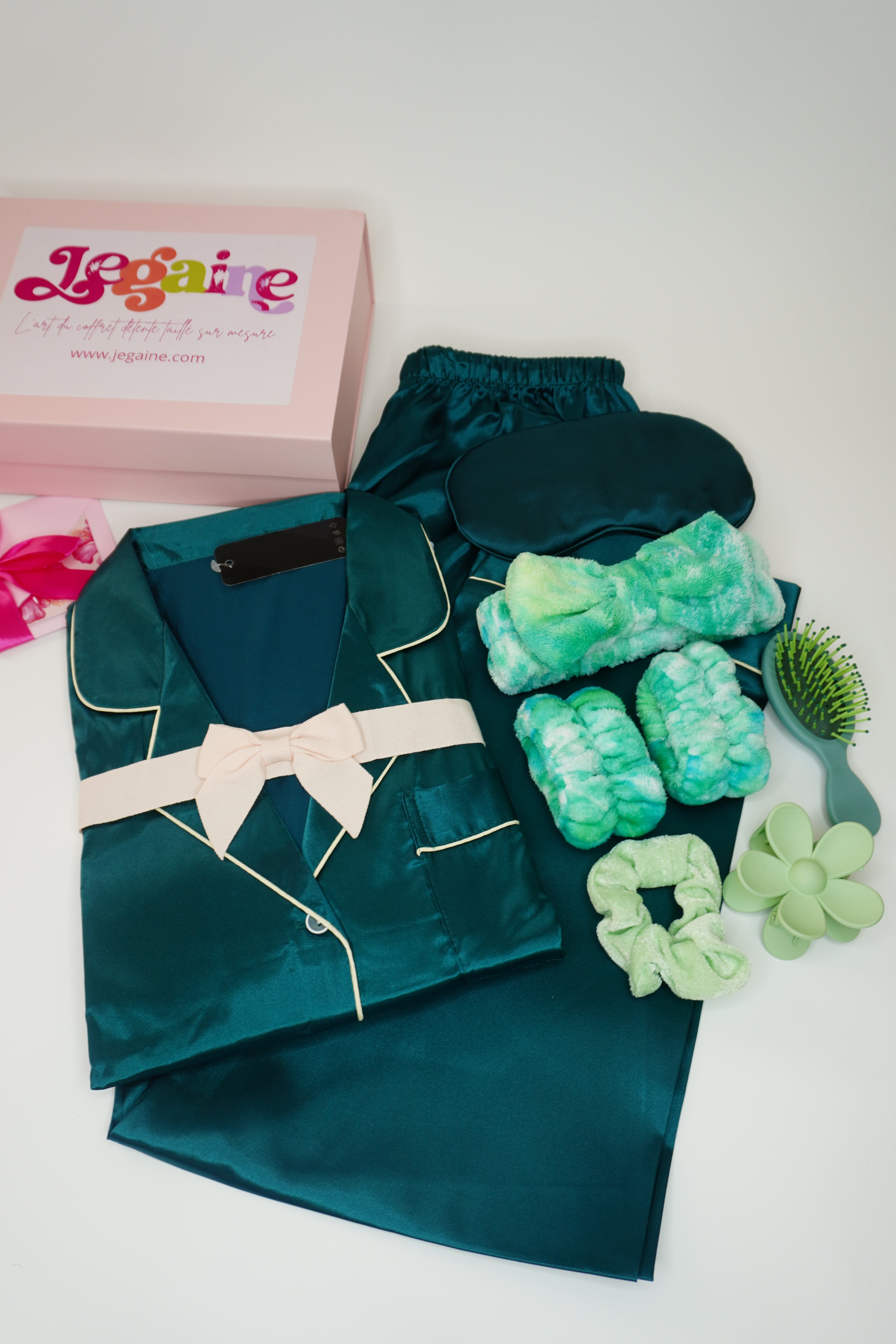 Coffret Basic Pyjama émeraude 6 accessoires