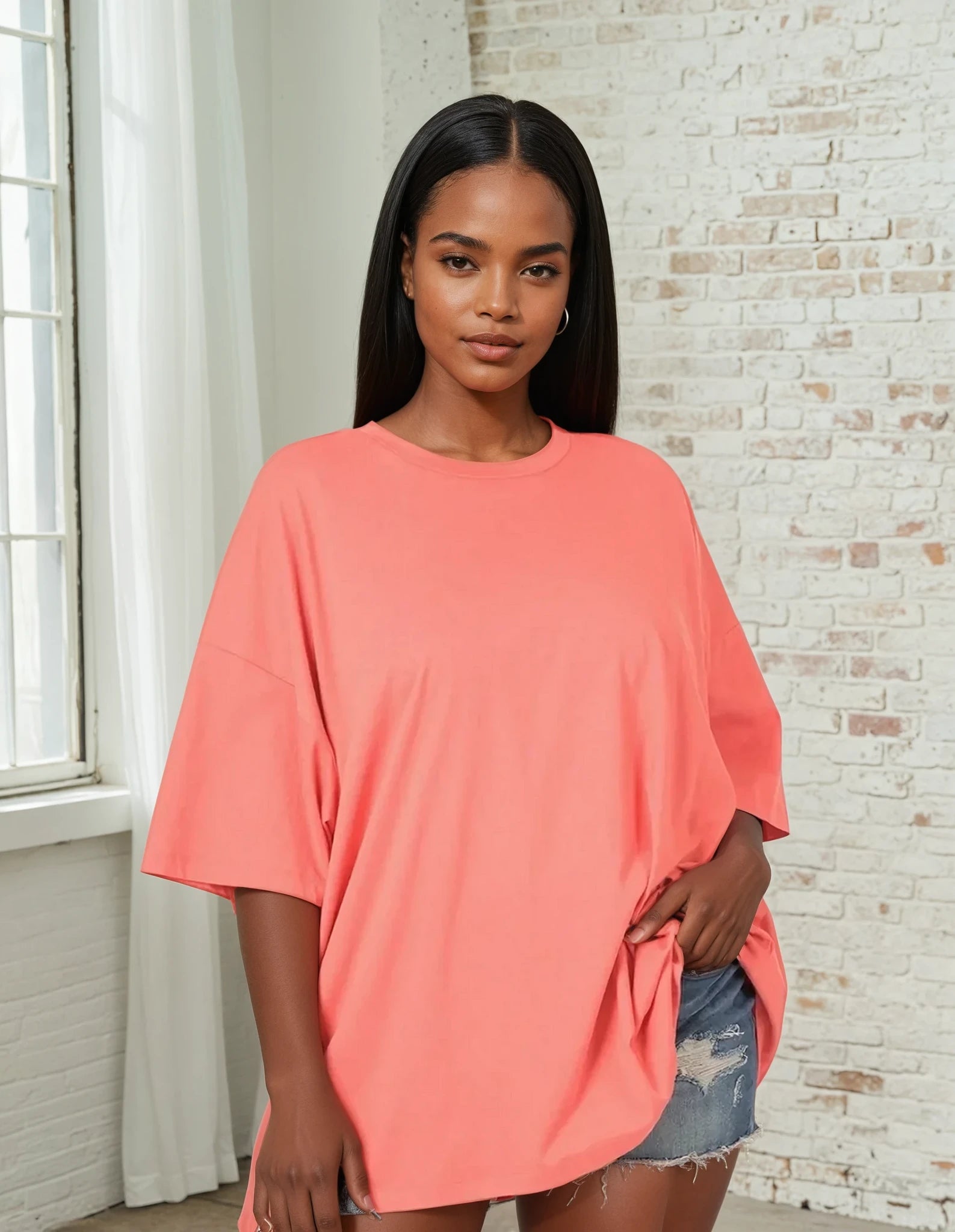 T-shirt Oversize Premium 100% Coton – Confort Ultime et Style Made in USA