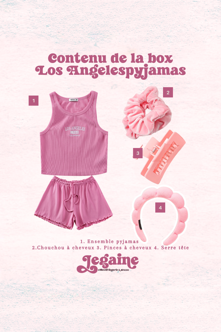 Coffret pyjama los Angeles short débardeur