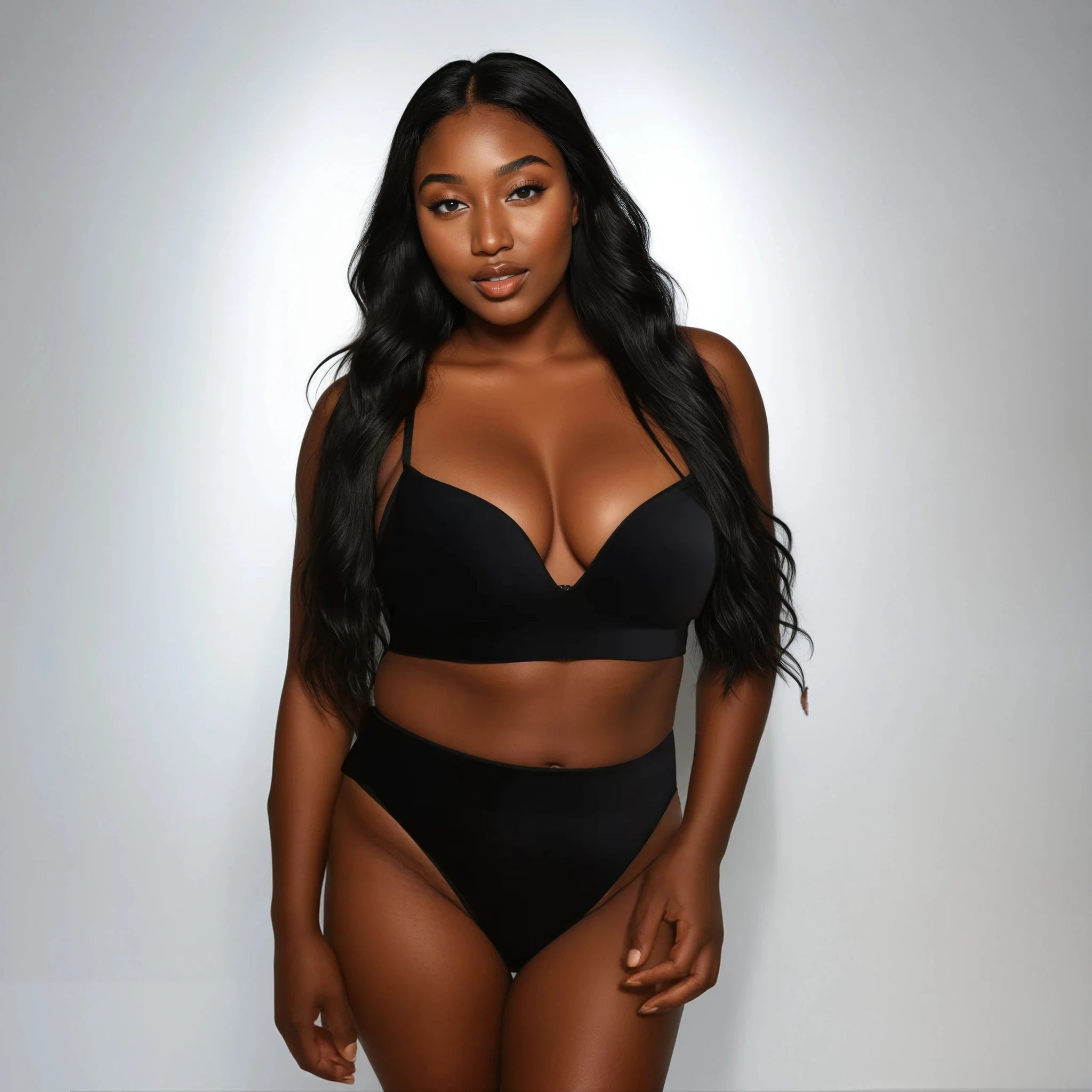 Ensemble soutien-gorge rembourré et string Taille Haute