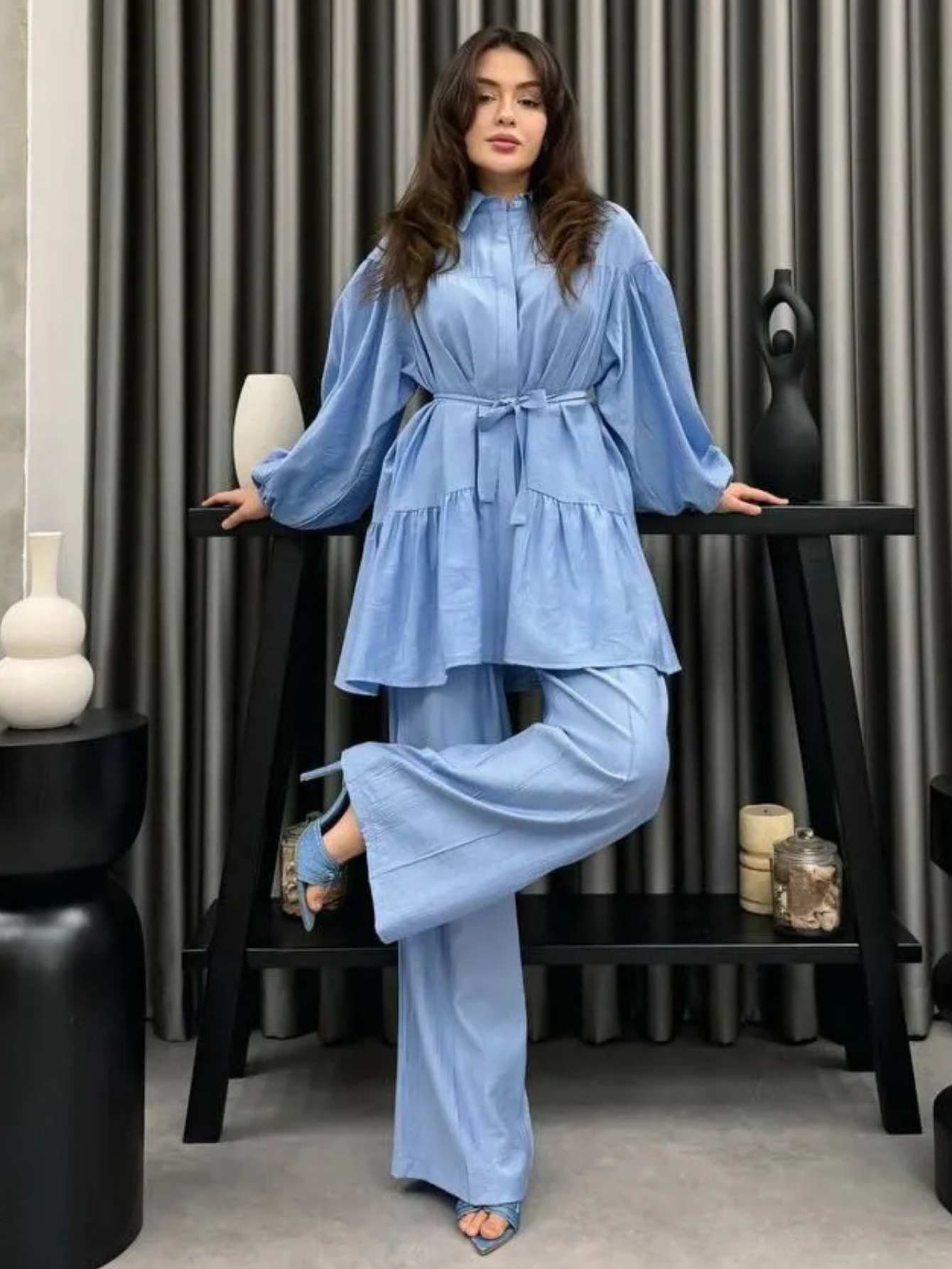 Ensemble longues manches Fluide uni