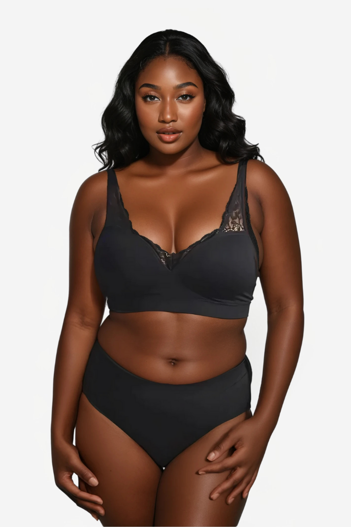 Ensemble soutien-gorge rembourré et culotte Taille Haute