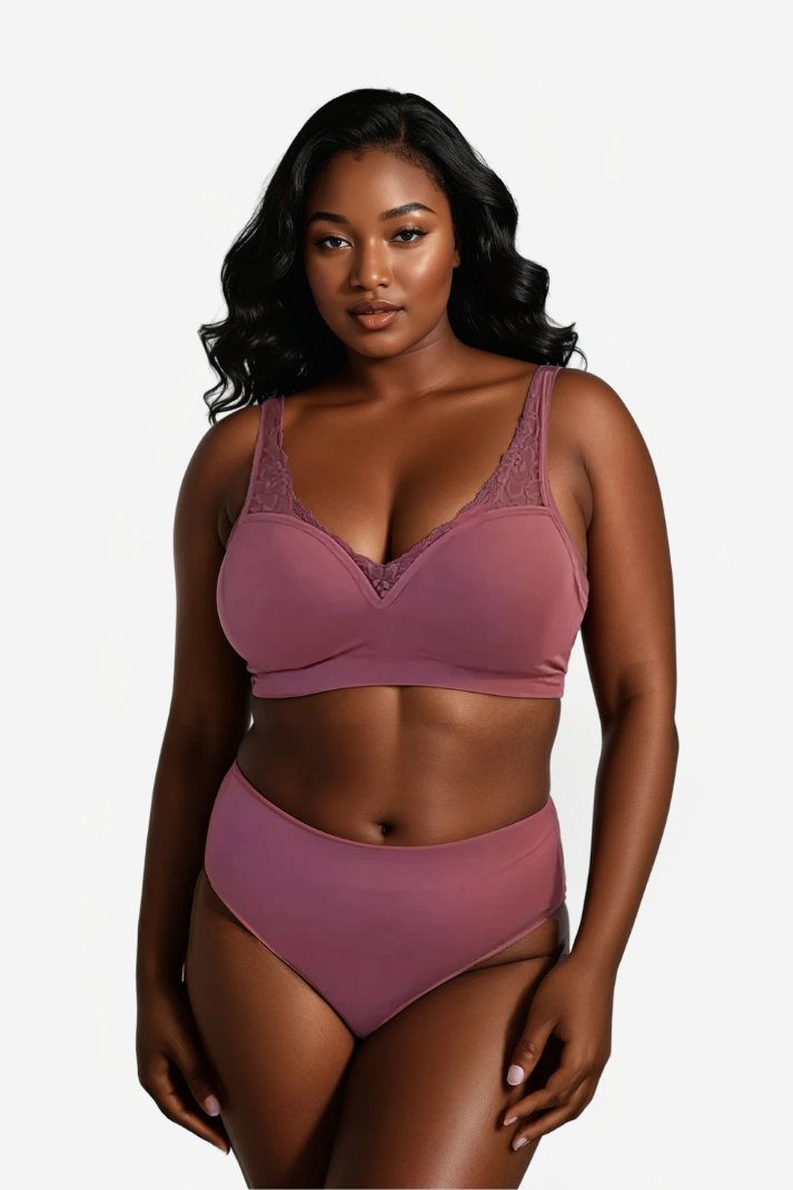Ensemble soutien-gorge rembourré et culotte Taille Haute