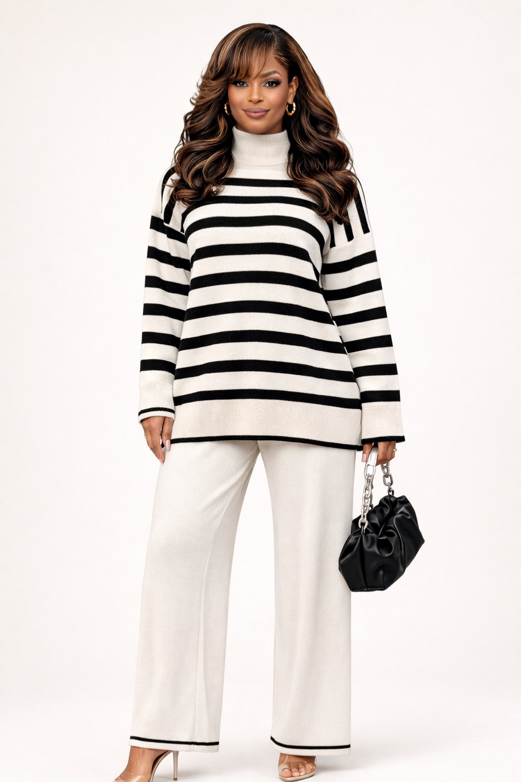 Ensemble Pull et Pantalon Rayés