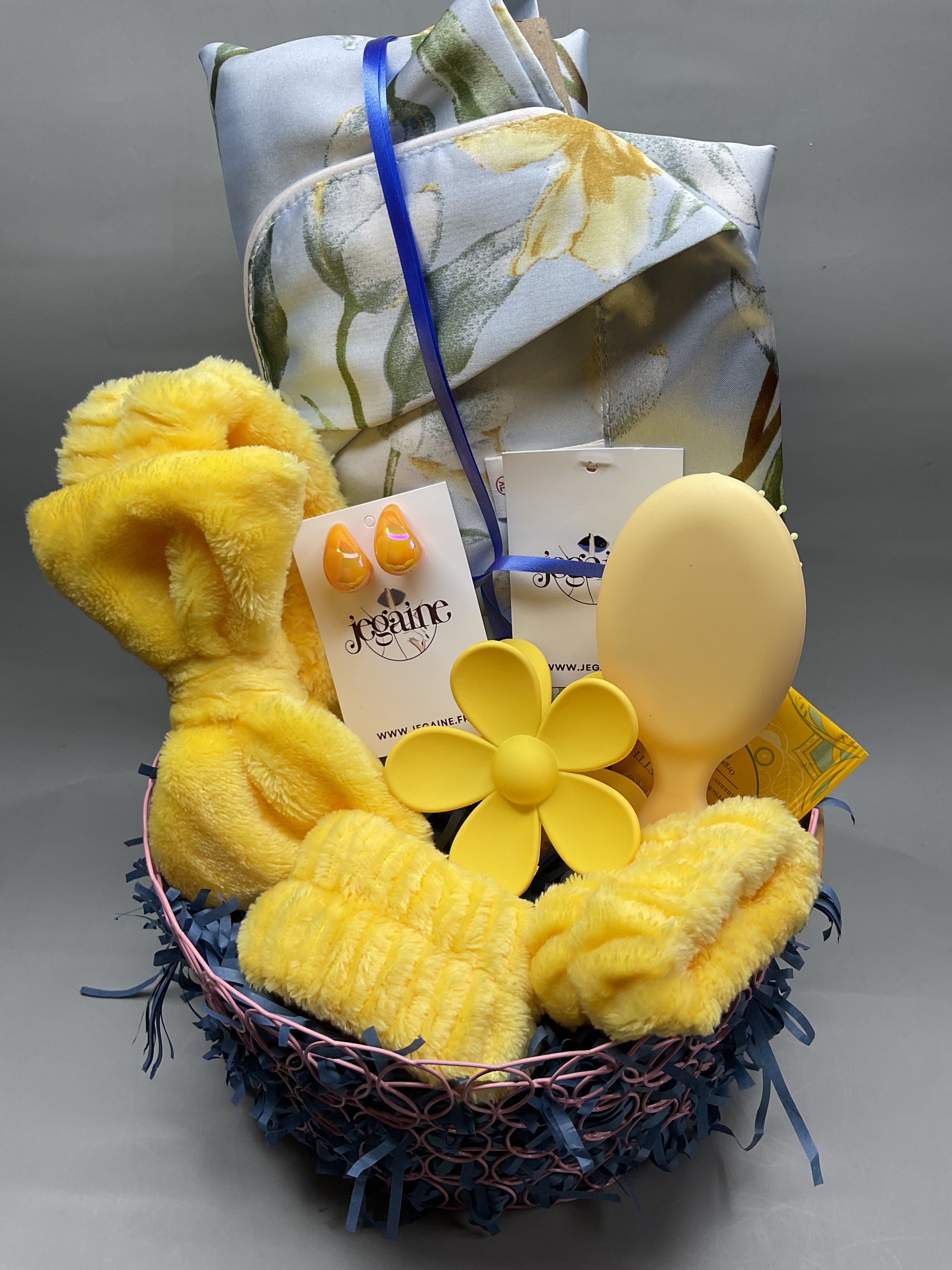 Coffret Ensemble Pyjama avec Imprimé fleuri bleu