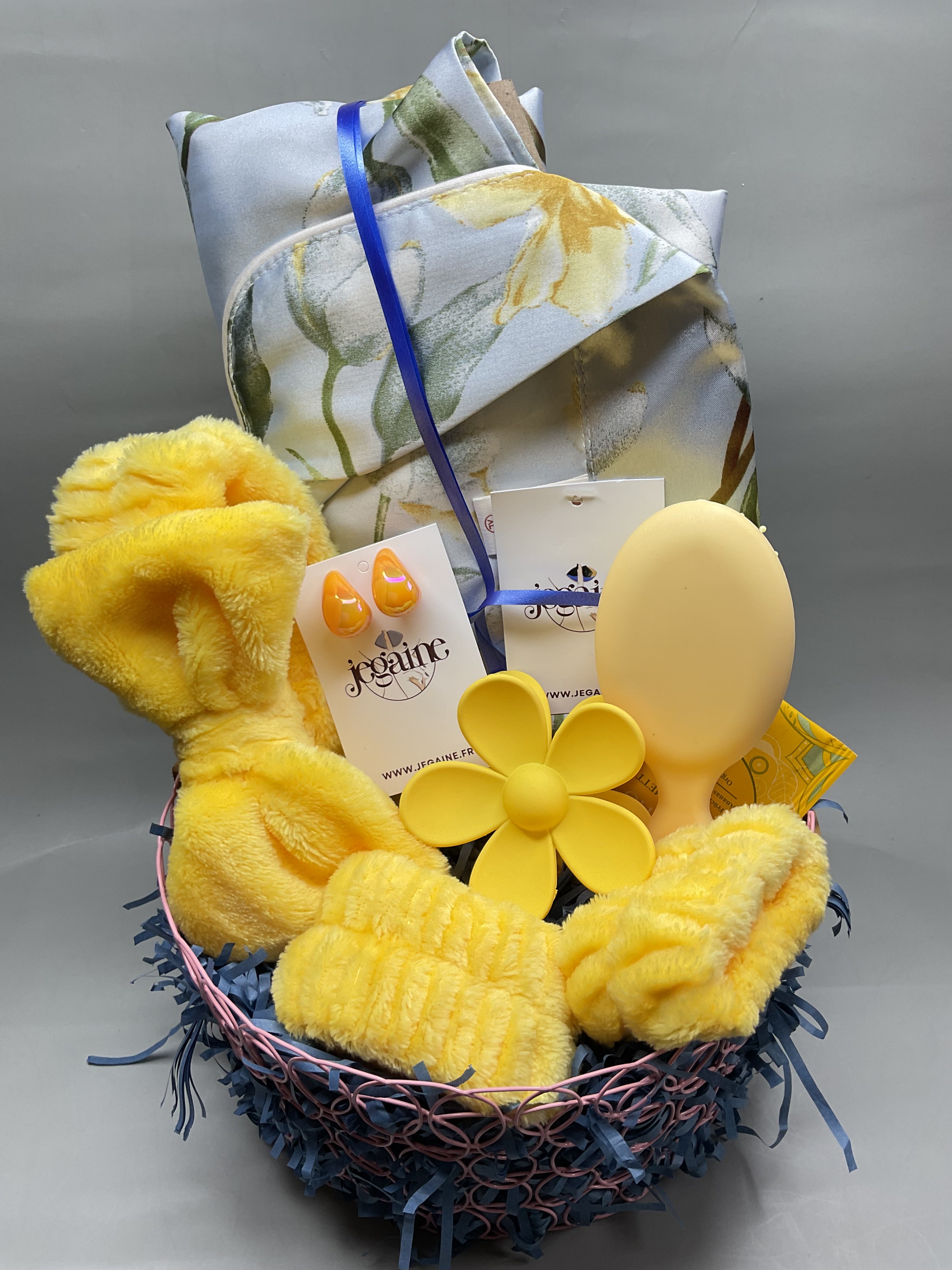 Coffret Ensemble Pyjama avec Imprimé fleuri bleu