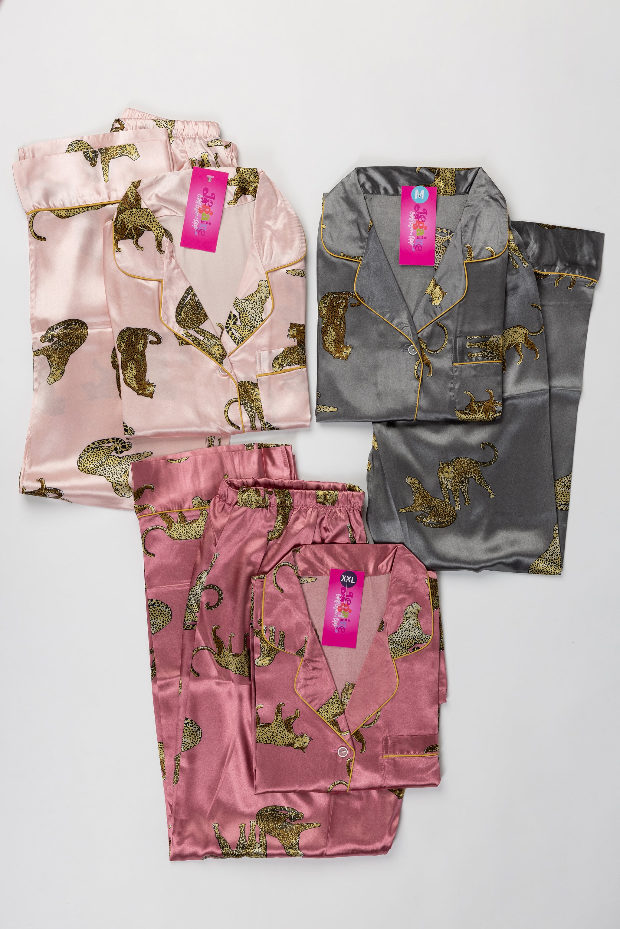 Coffret Satin Rose Pastel & Bien-Être – Pyjama imprimé
