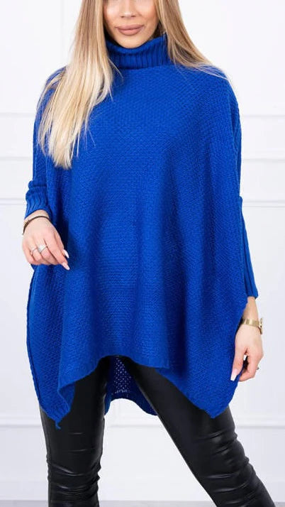 Pull Poncho Oversize en Tricot