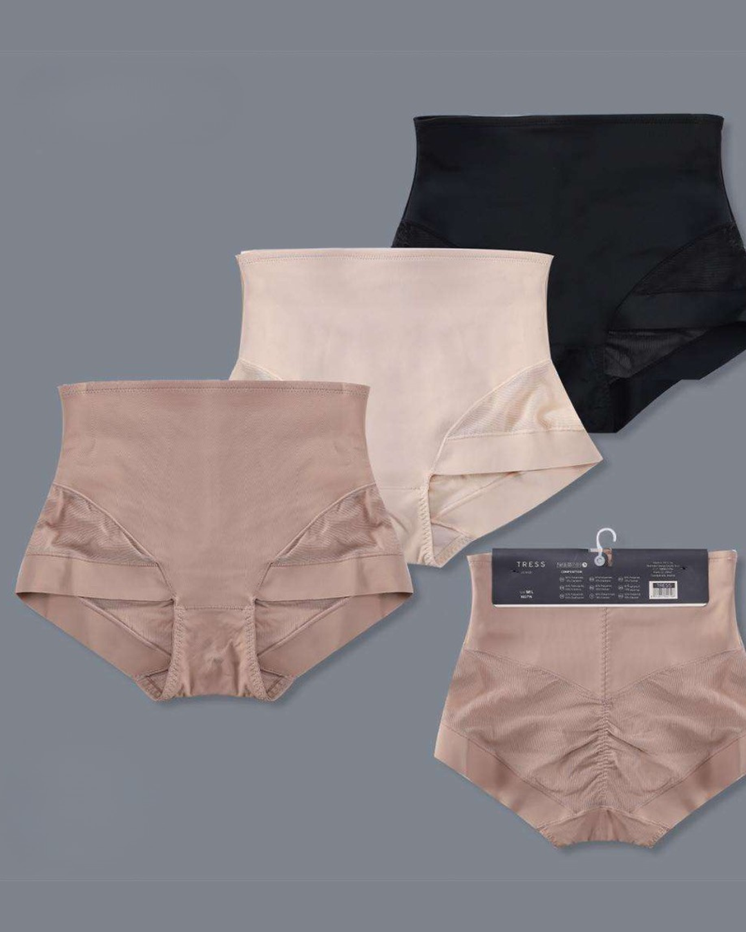 Culotte de Compression Abdominale Antidérapante Taille Haute Sculptante