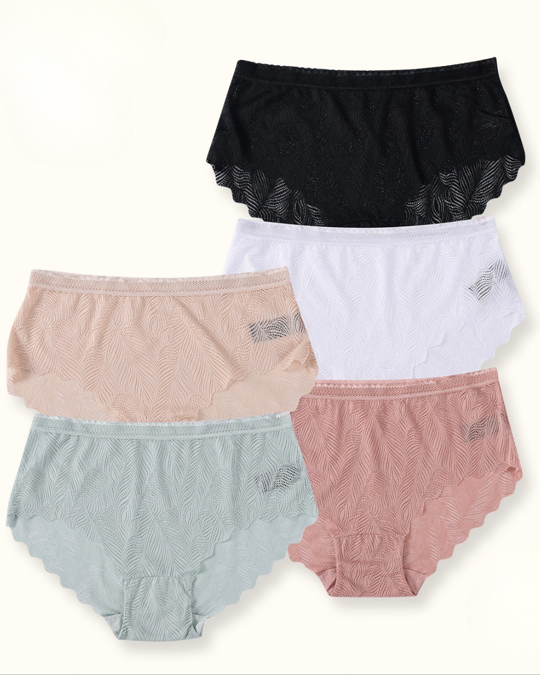 slips taille haute à Dentelle