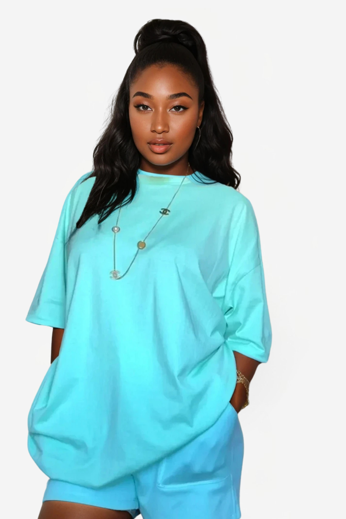 Ensemble Coordonné T-shirt Oversize et Short – Made in USA