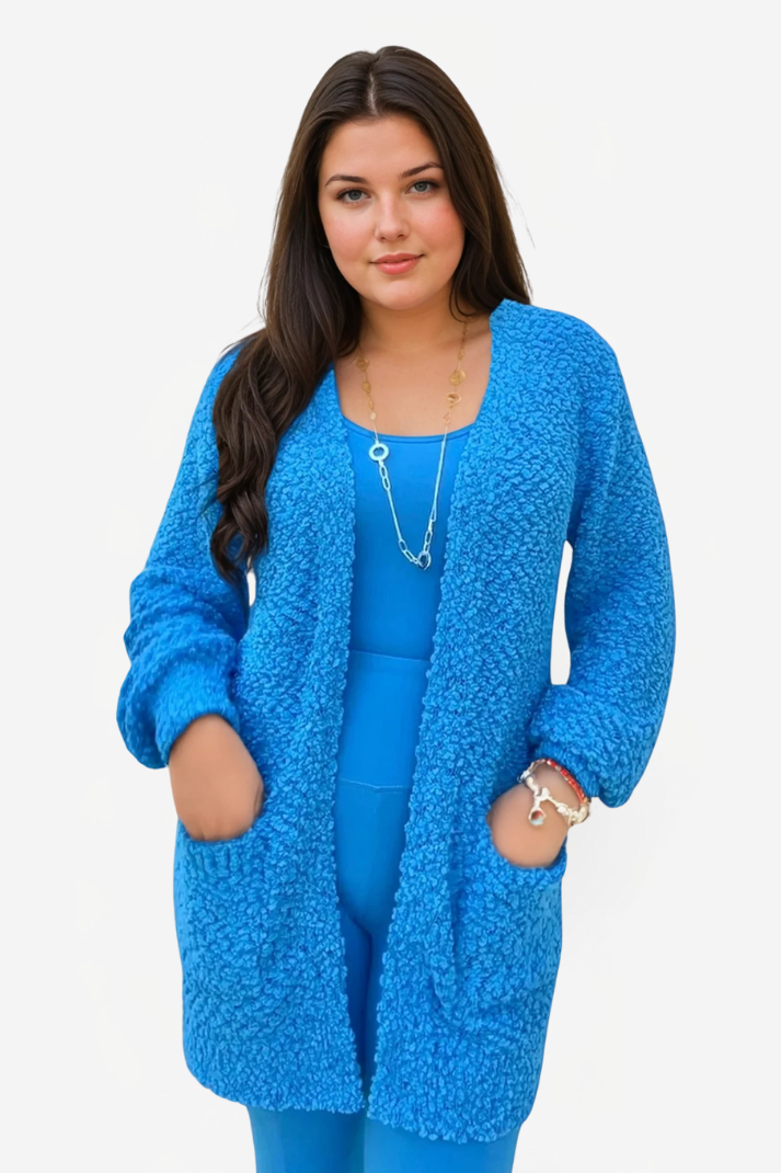 Cardigan tricot pop cocooning