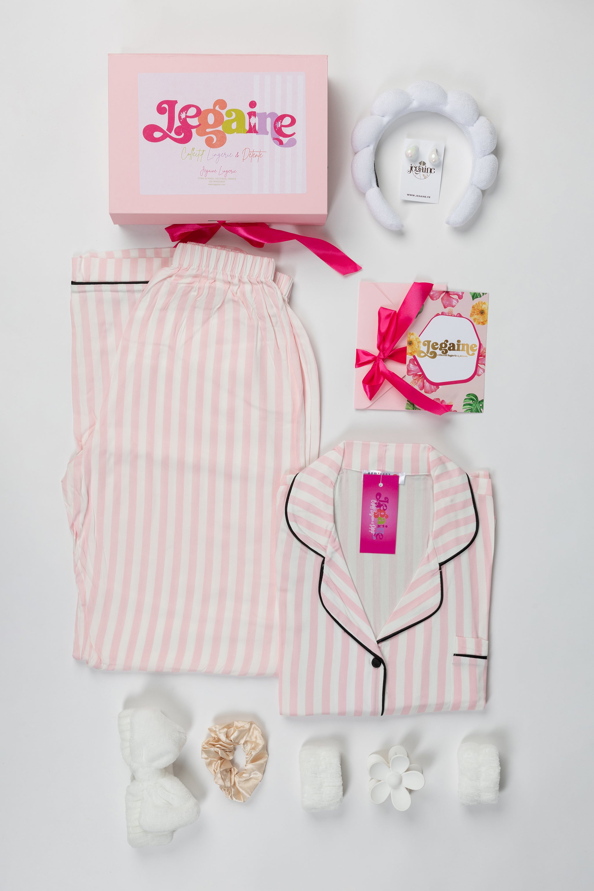 Pyjama rayé classique en coton