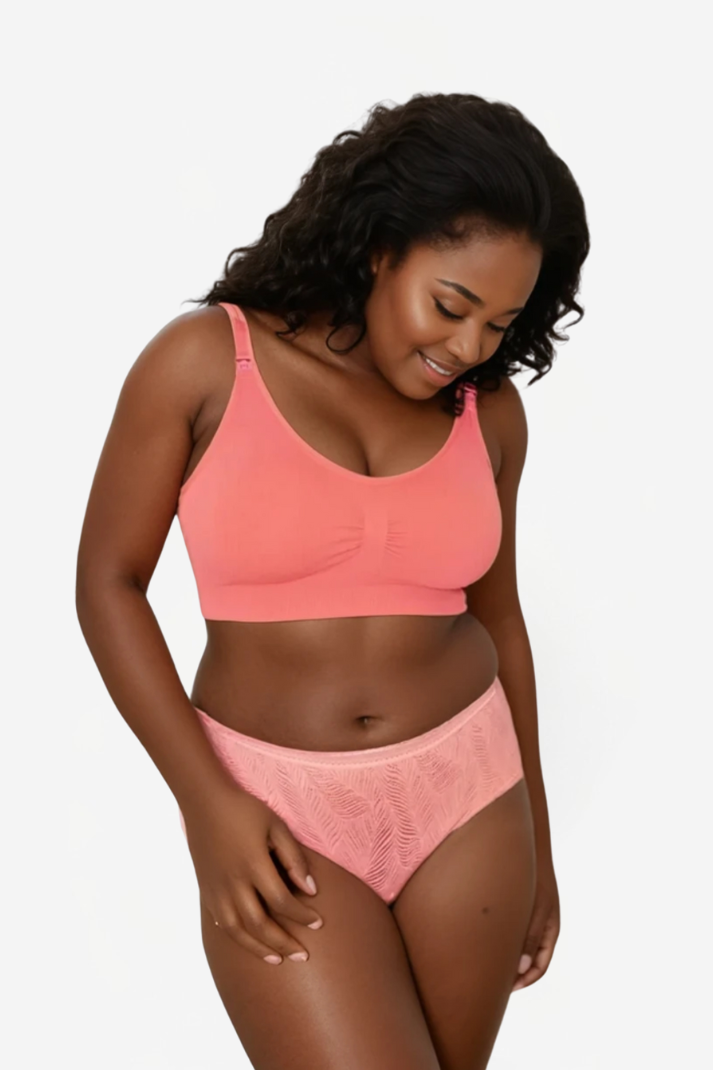 Ensemble coordonné culotte rose saumon