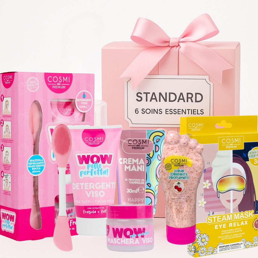 Visuel promotionnel Jegaine présentant un coffret cadeau pyjama femme et accessoires bien-être